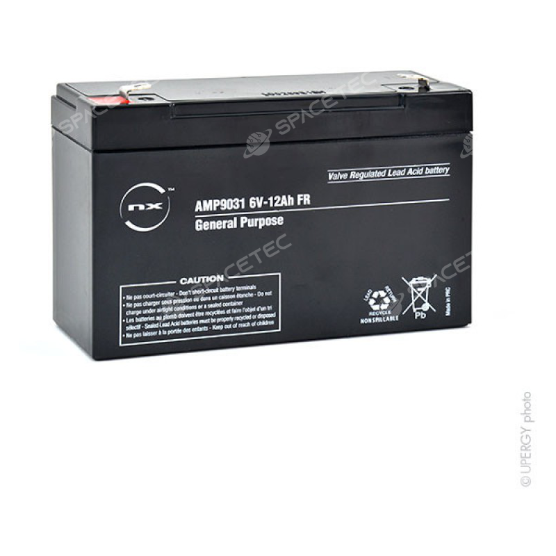 Batterie plomb 6V 4.5Ah Etanche UL RANGE, UL4.5-6