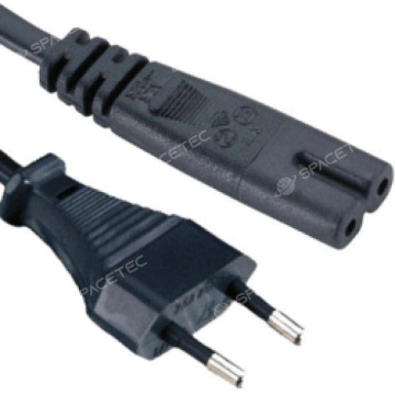 Cable secteur 2P Noir 0.4mm²