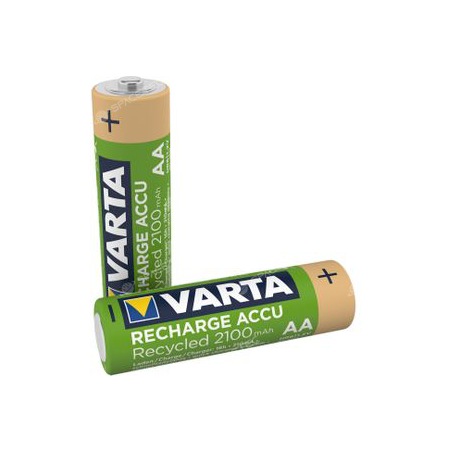 2x PILE RECHARGEABLE VARTA HR06 BP2 2100 Recycled (AA)